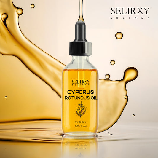 Selirxy Cyperus Rotundus Oil for Sensitive Skin, Shave Oil for Men and Women, 100% Pure Natural Exclusive Formula for Reducing Body Hair Growth, Deep Moisturizing & Skin Soothing - 60ML