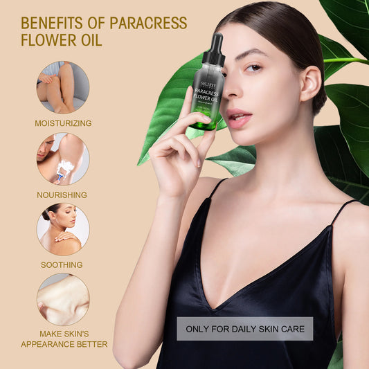 Paracress Facial Oil - 100% Natural Helichrysum Essential Oil for Anti-Aging, Moisturizing, Wrinkle Reduction, & Skin Firming | Face Oil for Women Hydration & Skin Glow | 1 fl. oz