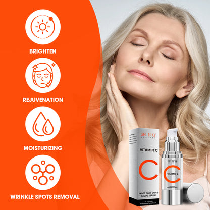 SELIRXY Vitamin C Serum for Face, Skin Care Anti Aging Serum, Remedy for Dark Spots Correcting Glow Serum, Even Skin Tone, Eye Area, Fine Lines & Wrinkles, 1 Fl Oz