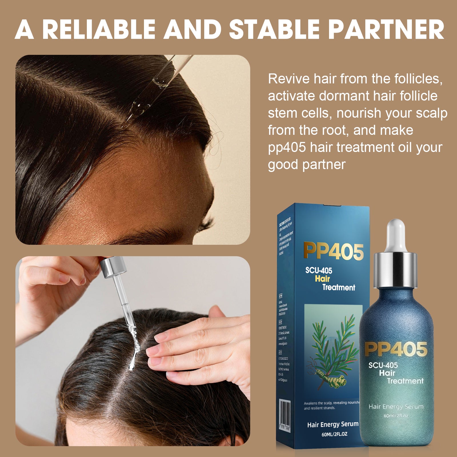PP405 Hair Serum – Lightweight Nourishing Oil for Strong, Healthy-Looking Hair (1pc)