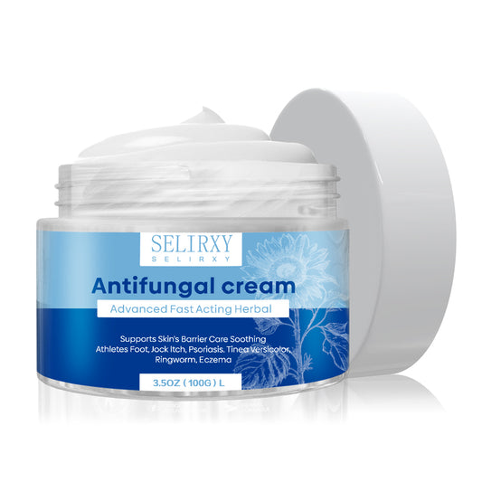 SELIRXY Antifungal Cream for skin, Athletes Foot Treatment, Plantar Fasciitis Cream, Neuropathy Pain Relief for Feet, Ringworm Treatment for Humans, Soothing Jock Itch, Psoriasis, Tinea Versicolor, Eczema, Relief for Burning, Itching and Tingling