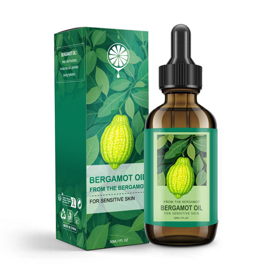 Bergamot Essential Oil for Skin - 100% Natural Bergamot Oil for Anti-Aging, Moisturizing, Wrinkle Reduction, & Skin Firming | Perfect Natural Skin Moisturizer (1 Fl Oz)