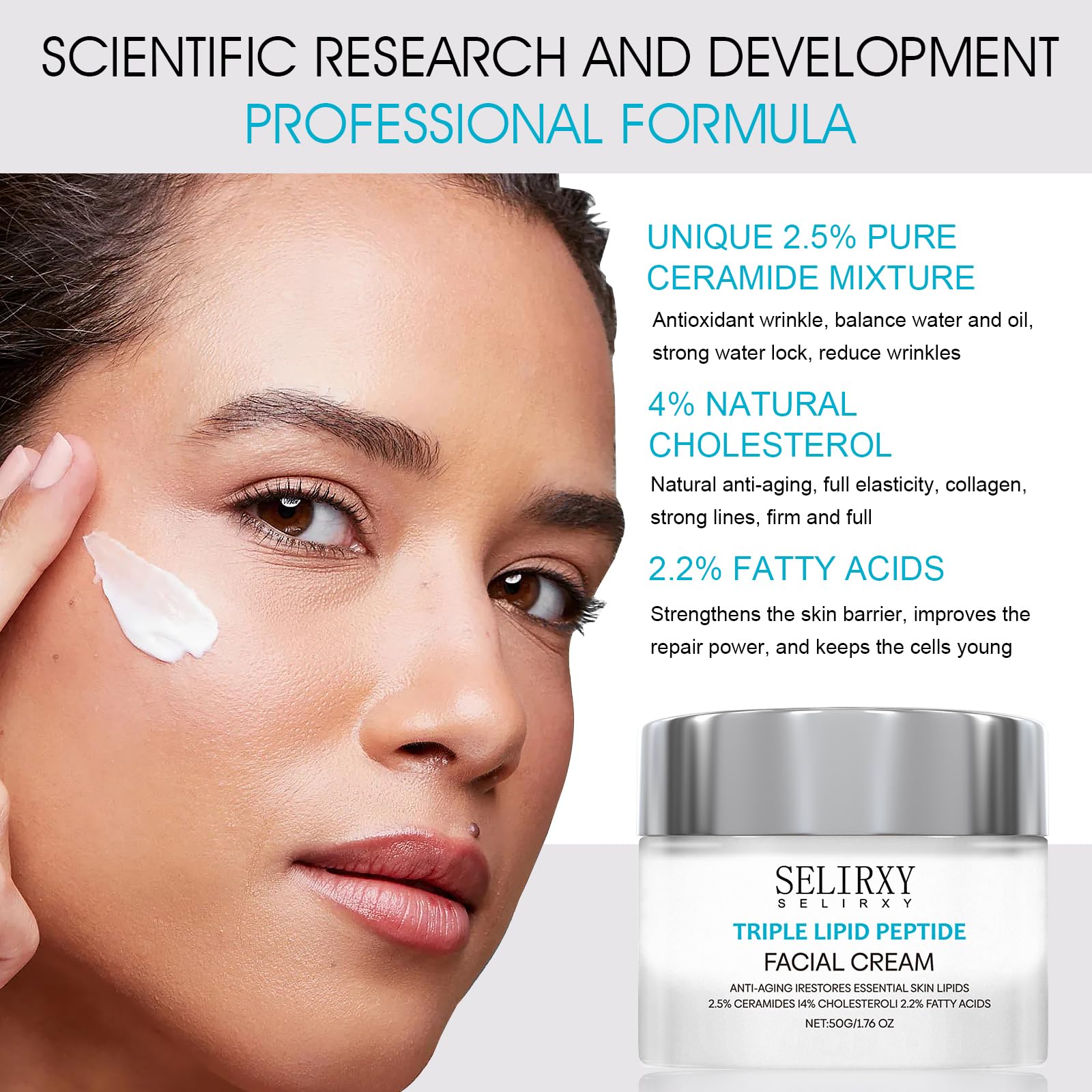 SELIRXY Triple Lipid Peptide Cream for Anti-Aging, Restores